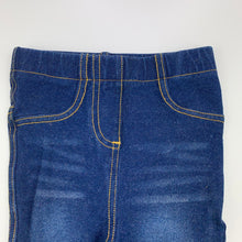 Load image into Gallery viewer, Girls Lily &amp; Dan, stretch denim leggings / jeggings, elasticated, EUC, size 1,  