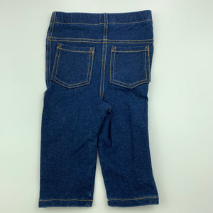 Girls Lily & Dan, stretch denim leggings / jeggings, elasticated, EUC, size 1,  