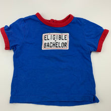 Load image into Gallery viewer, Boys Dymples, blue cotton t-shirt / top, GUC, size 0,  
