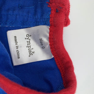 Boys Dymples, blue cotton t-shirt / top, GUC, size 0,  