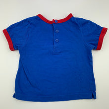 Load image into Gallery viewer, Boys Dymples, blue cotton t-shirt / top, GUC, size 0,  