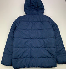 Load image into Gallery viewer, Girls Anko, navy hooded jacket / coat, L: 51cm, FUC, size 8,  