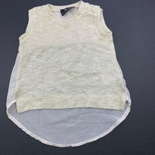 Load image into Gallery viewer, Girls Bardot Junior, gold lightweight top, GUC, size 0,  