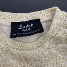 Load image into Gallery viewer, Girls Bardot Junior, gold lightweight top, GUC, size 0,  