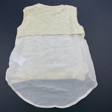 Load image into Gallery viewer, Girls Bardot Junior, gold lightweight top, GUC, size 0,  
