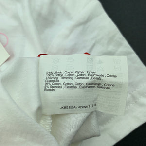 Girls Esprit, white cotton t-shirt / top, fish, NEW, size 6 months,  