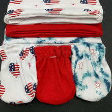 Load image into Gallery viewer, unisex Baby Kiss, set of 3 hats &amp; mittens, USA, NEW, size 000,  