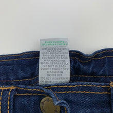 Load image into Gallery viewer, Girls Target, dark stretch denim jeans, adjustable, Inside leg: 37.5cm, GUC, size 3,  