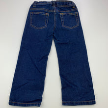 Load image into Gallery viewer, Girls Target, dark stretch denim jeans, adjustable, Inside leg: 37.5cm, GUC, size 3,  
