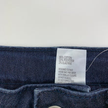 Load image into Gallery viewer, Girls Clothing &amp; Co, cropped lightweight stretch denim jeans, adjustable, Inside leg: 53cm, GUC, size 10,  