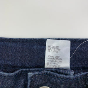 Girls Clothing & Co, cropped lightweight stretch denim jeans, adjustable, Inside leg: 53cm, GUC, size 10,  