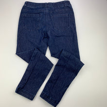 Load image into Gallery viewer, Girls Clothing &amp; Co, cropped lightweight stretch denim jeans, adjustable, Inside leg: 53cm, GUC, size 10,  