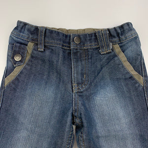 Boys Target, dark denim jeans, adjustable, Inside leg: 28cm, GUC, size 2,  