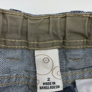 Boys Target, dark denim jeans, adjustable, Inside leg: 28cm, GUC, size 2,  