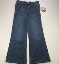 Load image into Gallery viewer, Girls Fun Spirit, wide leg, stretch denim pants, adjustable, Inside leg: 52cm, NEW, size 6,  