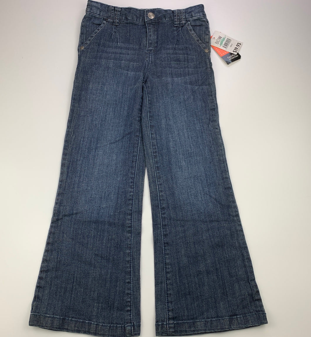 Girls Fun Spirit, wide leg, stretch denim pants, adjustable, Inside leg: 52cm, NEW, size 6,  