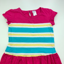 Load image into Gallery viewer, Girls Target, colourful cotton casual dress, FUC, size 6, L: 61cm