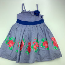 Load image into Gallery viewer, Girls Target, lined floral cotton summer dress, EUC, size 3, L: 54cm
