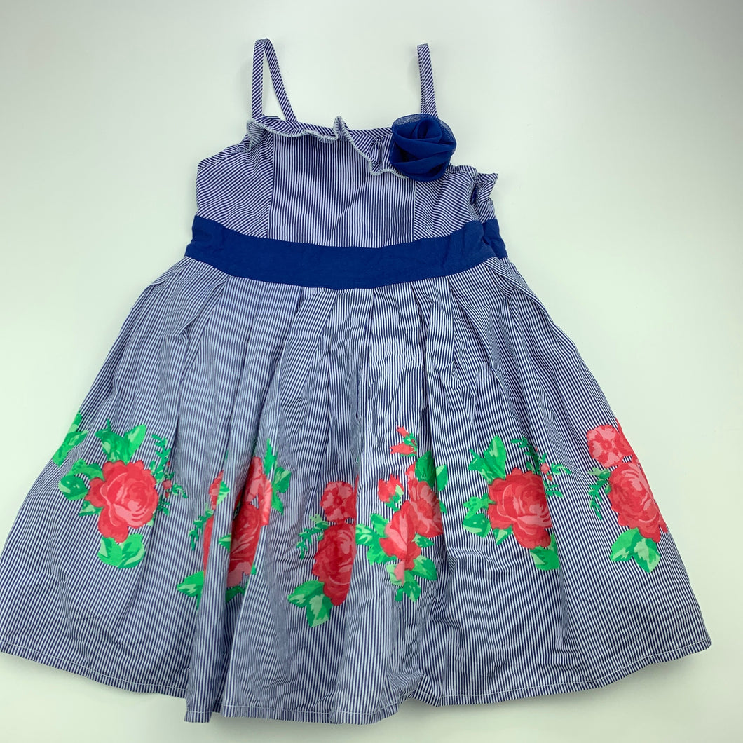 Girls Target, lined floral cotton summer dress, EUC, size 3, L: 54cm