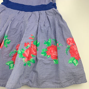Girls Target, lined floral cotton summer dress, EUC, size 3, L: 54cm