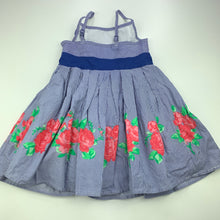 Load image into Gallery viewer, Girls Target, lined floral cotton summer dress, EUC, size 3, L: 54cm