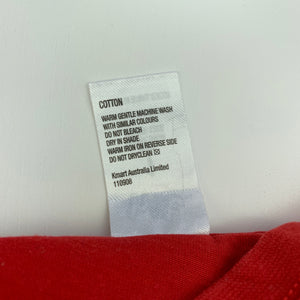 Boys H&T, red cotton t-shirt / top, dinosaur, GUC, size 1,  