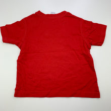 Load image into Gallery viewer, Boys H&amp;T, red cotton t-shirt / top, dinosaur, GUC, size 1,  