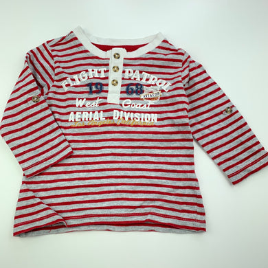 Boys Target, cotton long sleeve t-shirt / top, GUC, size 0,  