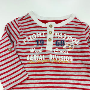 Boys Target, cotton long sleeve t-shirt / top, GUC, size 0,  