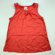 Load image into Gallery viewer, Girls Tiny Little Wonders, coral cotton singlet / tank top, EUC, size 1,  