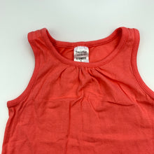 Load image into Gallery viewer, Girls Tiny Little Wonders, coral cotton singlet / tank top, EUC, size 1,  