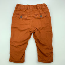 Load image into Gallery viewer, Boys H&amp;M, cotton lined casual pants, adjustable, EUC, size 00,  