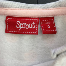 Load image into Gallery viewer, Girls Sprout, fleece lined sweater, jumper, diamond, EUC, size 0,  