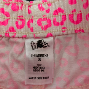 Girls H&T, stretch cotton shorts, elasticated, EUC, size 00,  