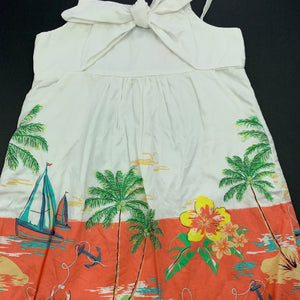 Girls Little Leona, lined cotton summer dress, FUC, size 6, L: 63cm