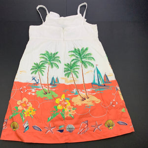 Girls Little Leona, lined cotton summer dress, FUC, size 6, L: 63cm