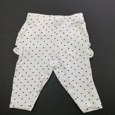 Girls Dymples, ruffle leggings / bottoms, hearts, GUC, size 0000,  