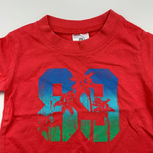 Load image into Gallery viewer, Boys Target, red cotton t-shirt / top, GUC, size 000,  