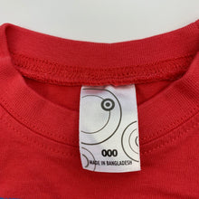Load image into Gallery viewer, Boys Target, red cotton t-shirt / top, GUC, size 000,  