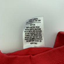 Load image into Gallery viewer, Boys Target, red cotton t-shirt / top, GUC, size 000,  