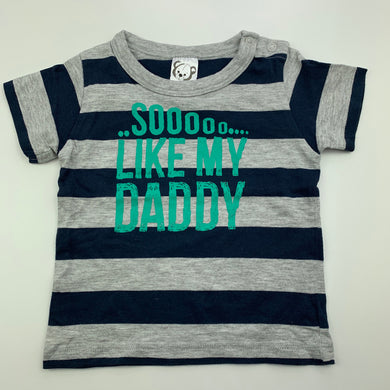Boys Target, striped t-shirt / top, daddy, GUC, size 00,  