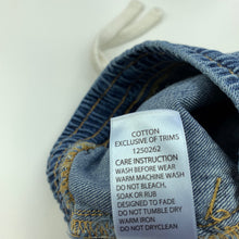 Load image into Gallery viewer, Boys Dymples, blue denim shorts, elasticated, EUC, size 00,  