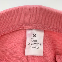 Load image into Gallery viewer, Girls Target, pink track / sweat pants, elasticated, EUC, size 000,  