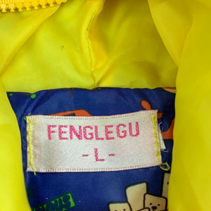 Boys FENG LE GU, hooded puffer vest / sleeveless jacket, armpit to armpit: 37cm, FUC, size 7-8,  