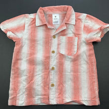 Load image into Gallery viewer, Boys Target, cotton / linen short sleeve shirt, GUC, size 1,  