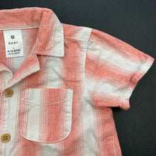 Load image into Gallery viewer, Boys Target, cotton / linen short sleeve shirt, GUC, size 1,  