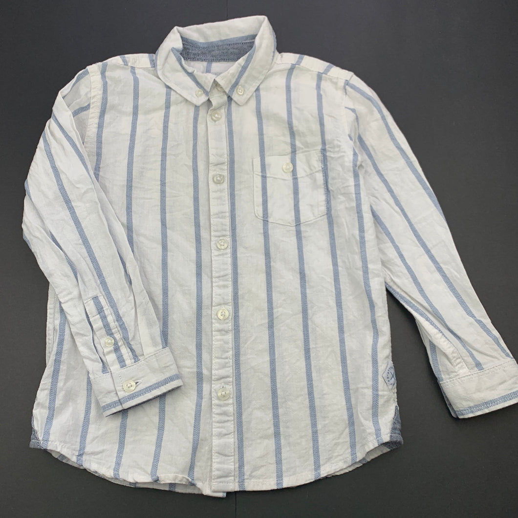 Boys Target, cotton / linen long sleeve shirt, GUC, size 6,  