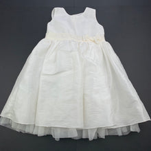 Load image into Gallery viewer, Girls Target, cream lined party / formal dress, FUC, size 1, L: 54cm