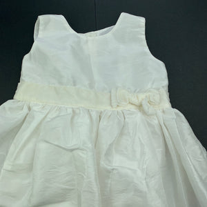 Girls Target, cream lined party / formal dress, FUC, size 1, L: 54cm