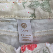 Load image into Gallery viewer, Girls Target, floral stretch cotton pants, adjustable, mark front right leg, FUC, size 00,  